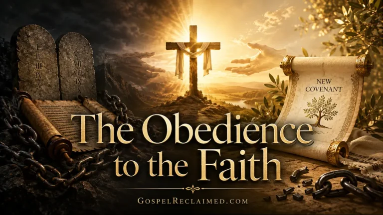 The Obedience to the Faith (theme: law, cross, new covenant, reconciliation)